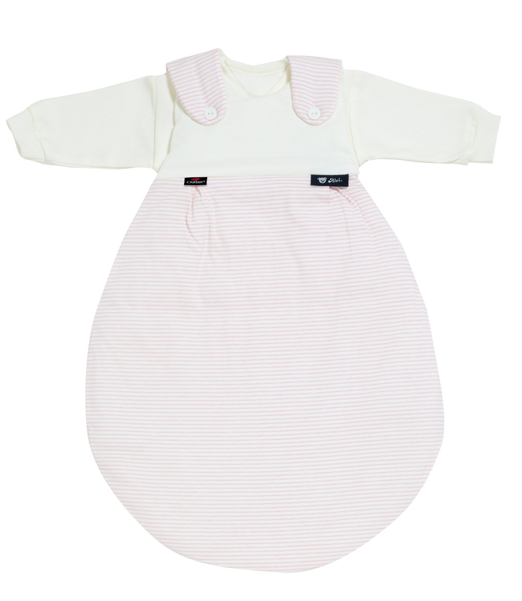 Alvi 441231112 Baby Mäxchen, 3 Pieces, Outlast Stripes, Pink Baby Products