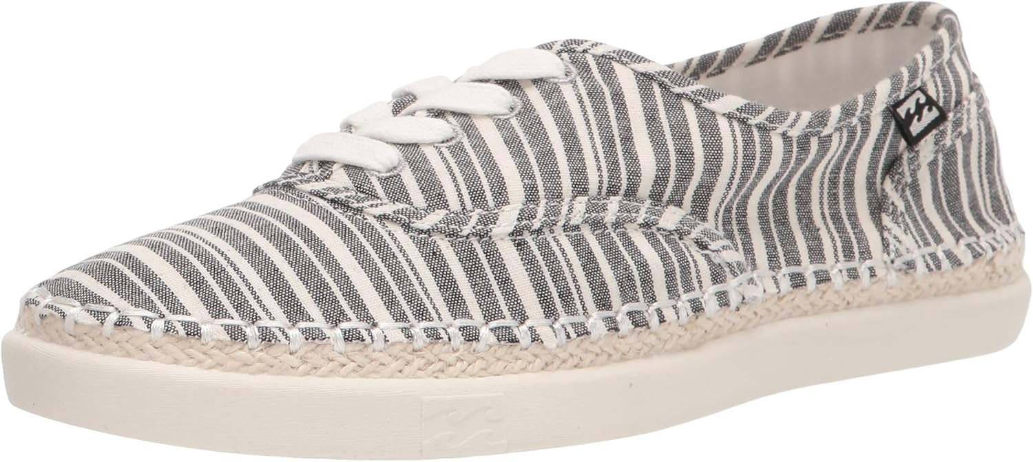 Billabong Women's Juno Sneaker, Black/White, 9