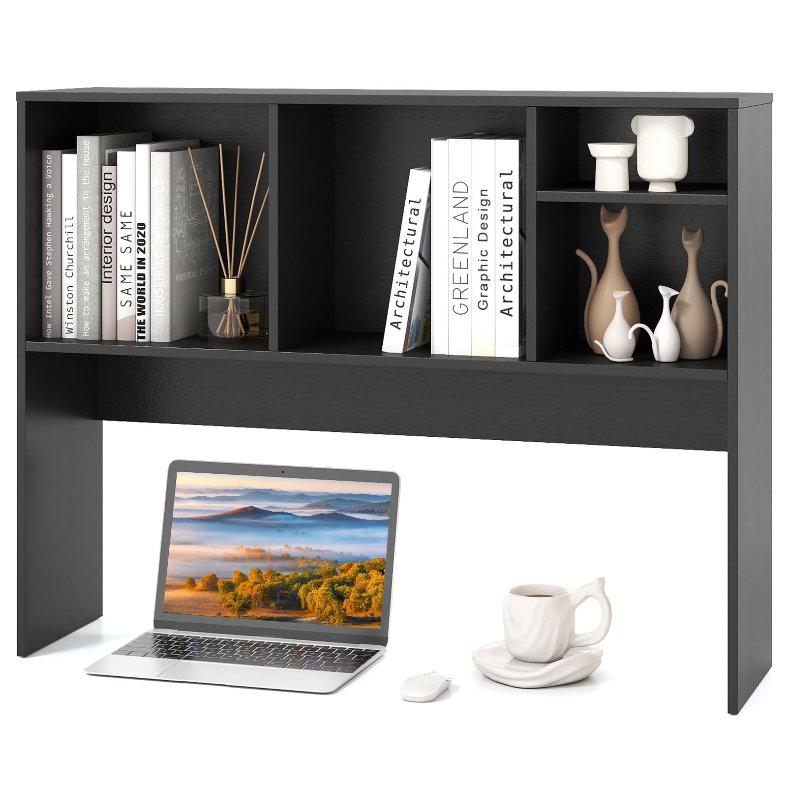 Amazon.com : Tangkula Desktop Bookshelf, Countertop Storage Hutch