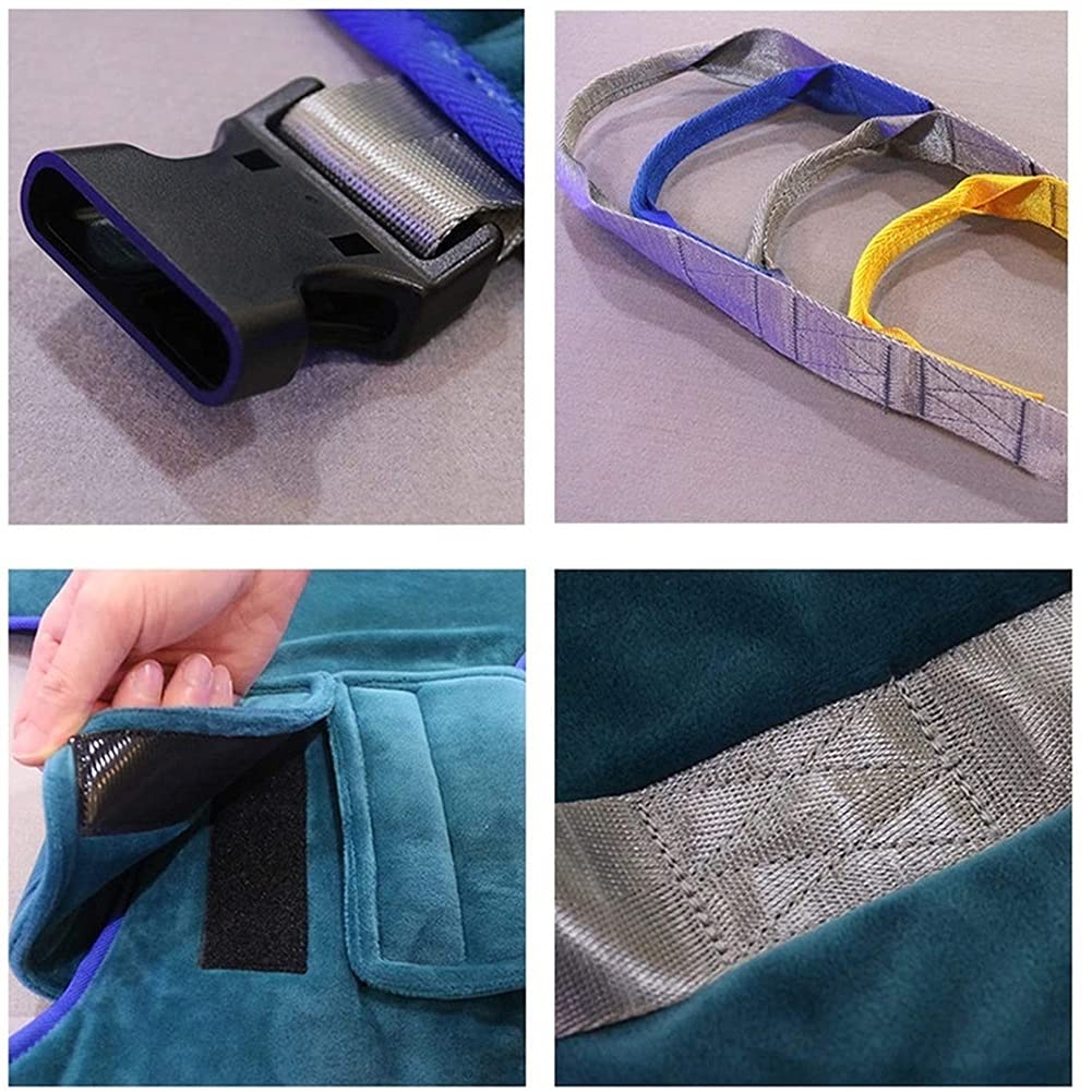 Arnés para traslados, Arnés de Elevación de Paciente de Cuerpo Completo, Cinturón para Caminar Asistido por El Paciente, para grúa de 4 Pinzas, Superacolchado, para Posicionamiento Y Elevación De La C