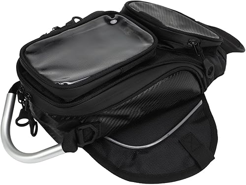 PerGar Bolsa de tanque universal para motocicleta, bolsa de silla de montar de poliéster para motocicleta, bolsa de depósito de combustible