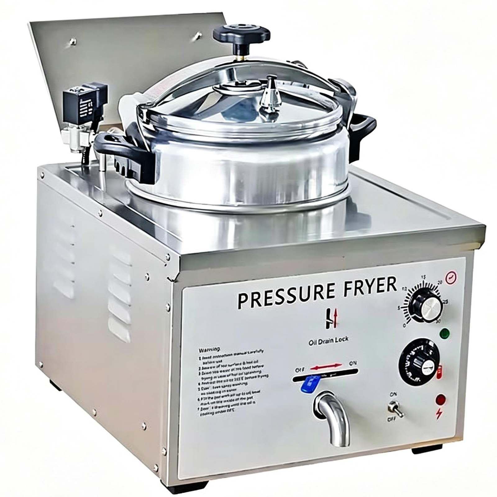 HuanSebesity 3.0kw Commercial Deep Fryer,16l Fried Chicken Machine