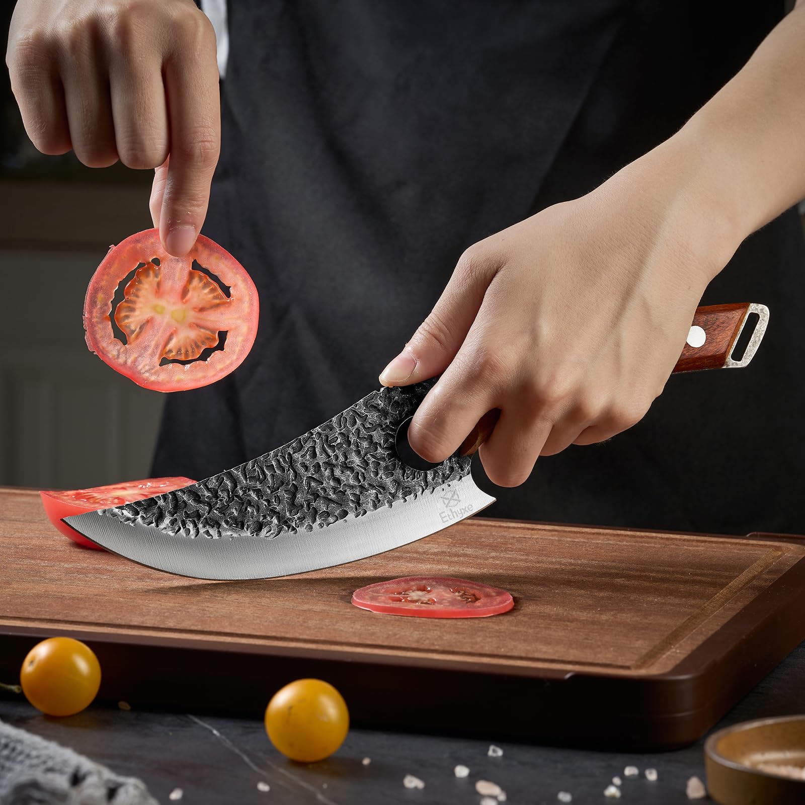 Viking Chef Knife with Premium Leather Sheath — Amazon image 4