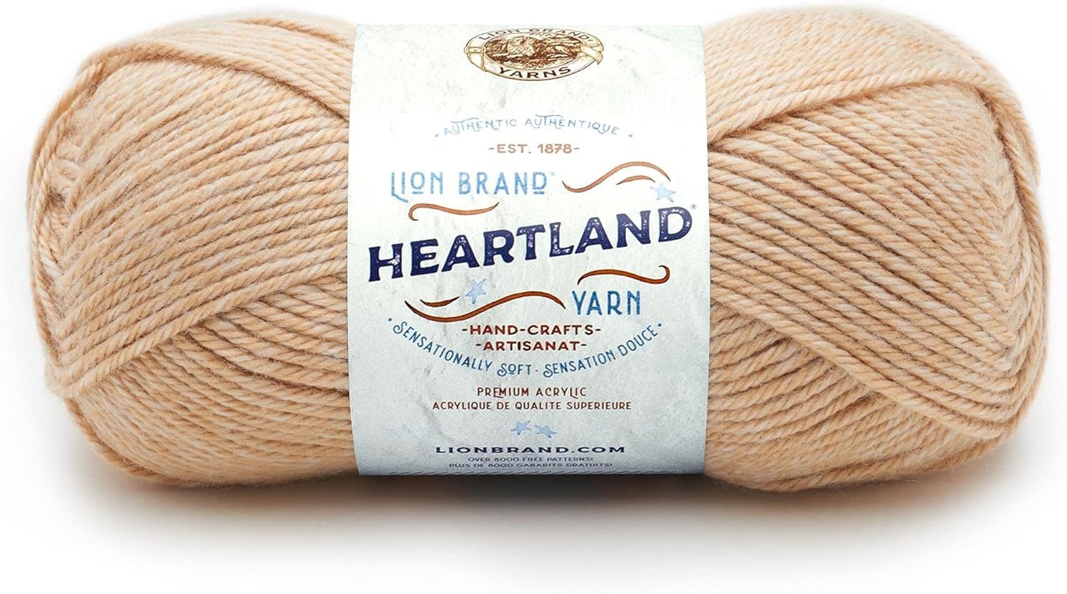 Lion Brand Yarn Heartland Yarn for Crocheting, Knitting, and Weaving, Multicolor