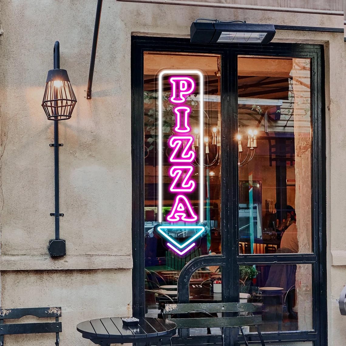 Pizza Arrow Neon Sign, Custom Pizza Restaurant LED Neon Light Fast Food Home Wall Decor Personalized Bar Kitchen Party Open Welcome Sign