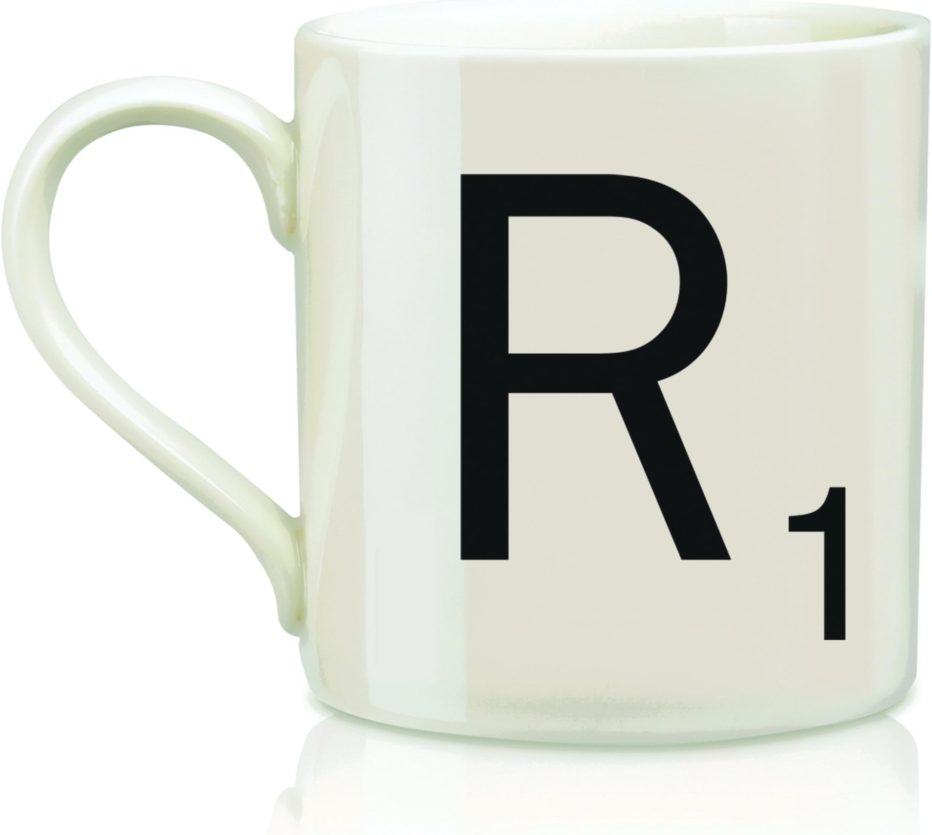 Vintage Ceramic Letter "R" Tile Coffee Mug