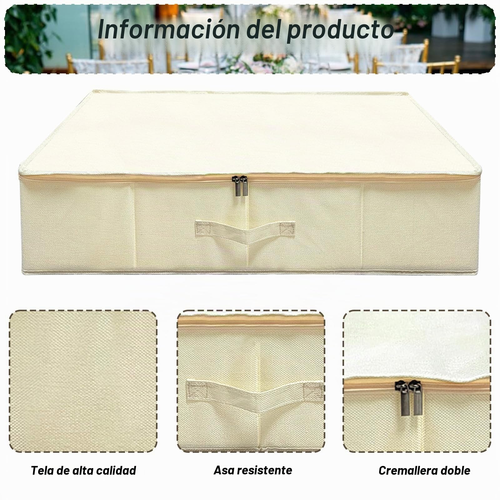 Caja de almacenamiento para vestido de novia Sibosen, caja de preservación con 40 hojas y 1 par de guantes de microfibra de papel de seda sin ácido para kit de almacenamiento de vestido de novia