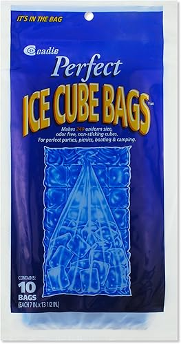 Bolsas de cubitos de hielo 10 unidades tamaño Ea 1 paquete