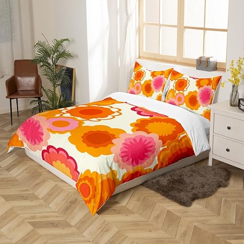 Miniatura 9 de Juego de funda de edredón con diseño de rosas y flores, juego de ropa de cama para niños y niñas, decoración de flores de jardín, juego de funda de