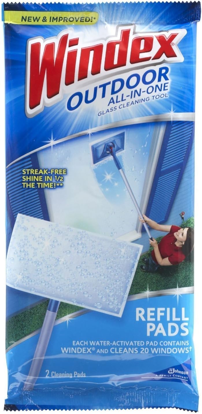 Amazon.com: Windex Outdoor Refill Pads 2 Count (2 Count (Pack of 1 ...