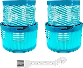 2 Stück Gen5detect HEPA-Ersatzfilter kompatibel mit Dyson Gen5detect Absolute kabelloser Staubsauger, Waschbar Ersatzteile Hepa Filter Zubehör, mit Reinigungsbürste