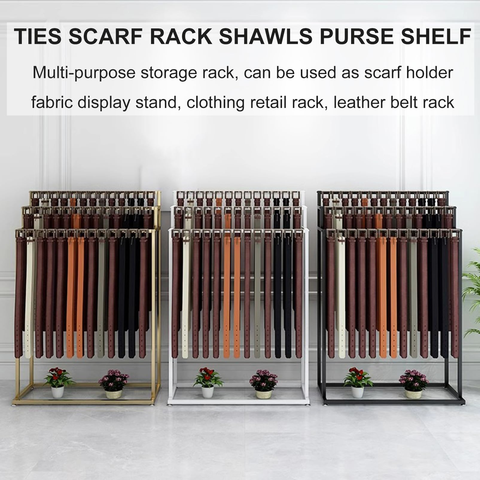 Amazon｜床置きベルトハンガーベルトディスプレイスタンド