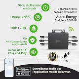LIONSHEE Micro Onduleur 2000W, Micro Onduleur Solaire Balcon avec WiFi, Onduleur avec Câble CA de 5 Mètres, Inversor photovoltaïque MPPT, IP67 - 2