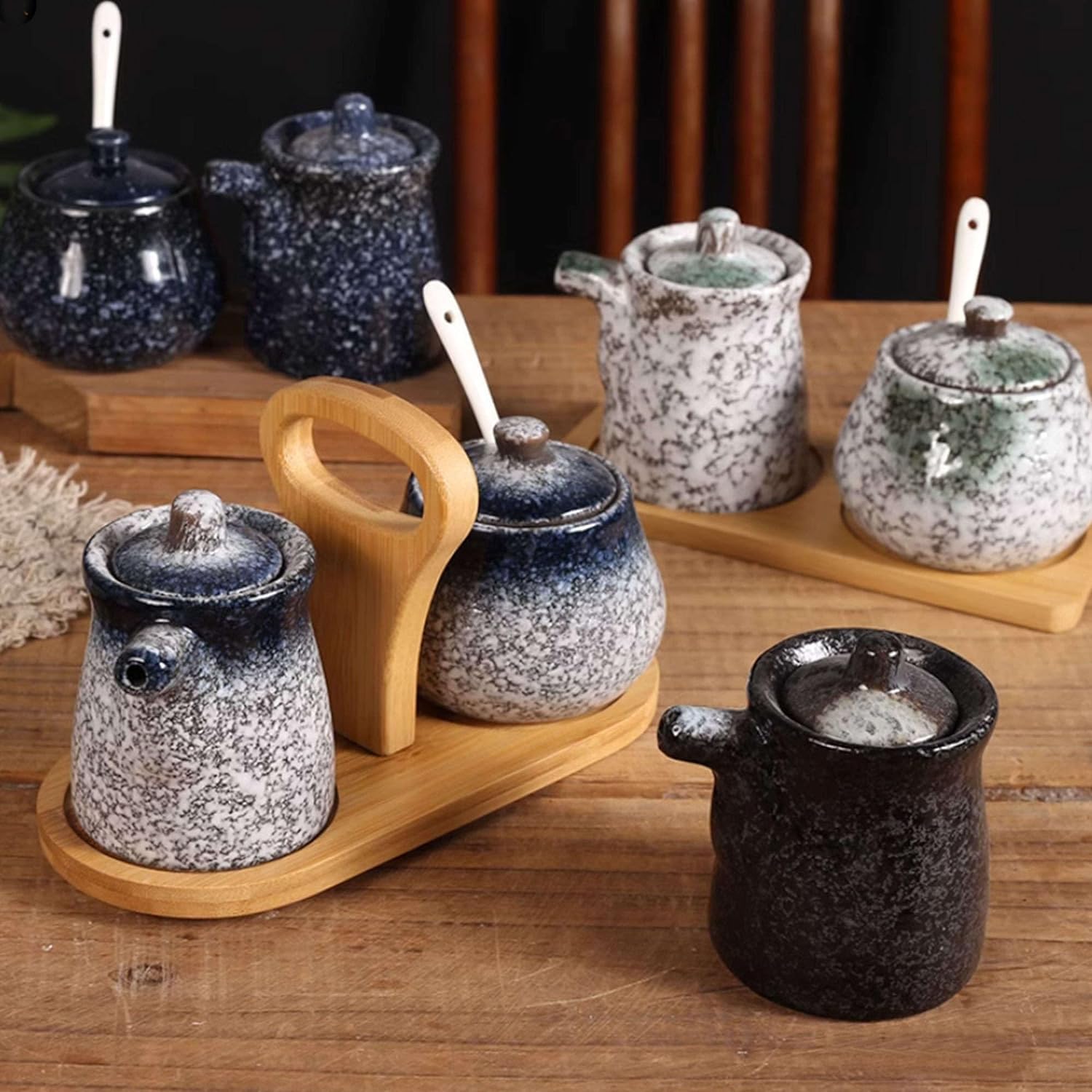 Ceramiczna cukiernica, japoński zestaw do śmietanki i cukru do baru kawowego, mlecznik i zestawy do cukru, cukiernica i zestaw do śmietanki, zestaw do serwowania kawy-dzbanek na mleko i dzbanek na cuk
