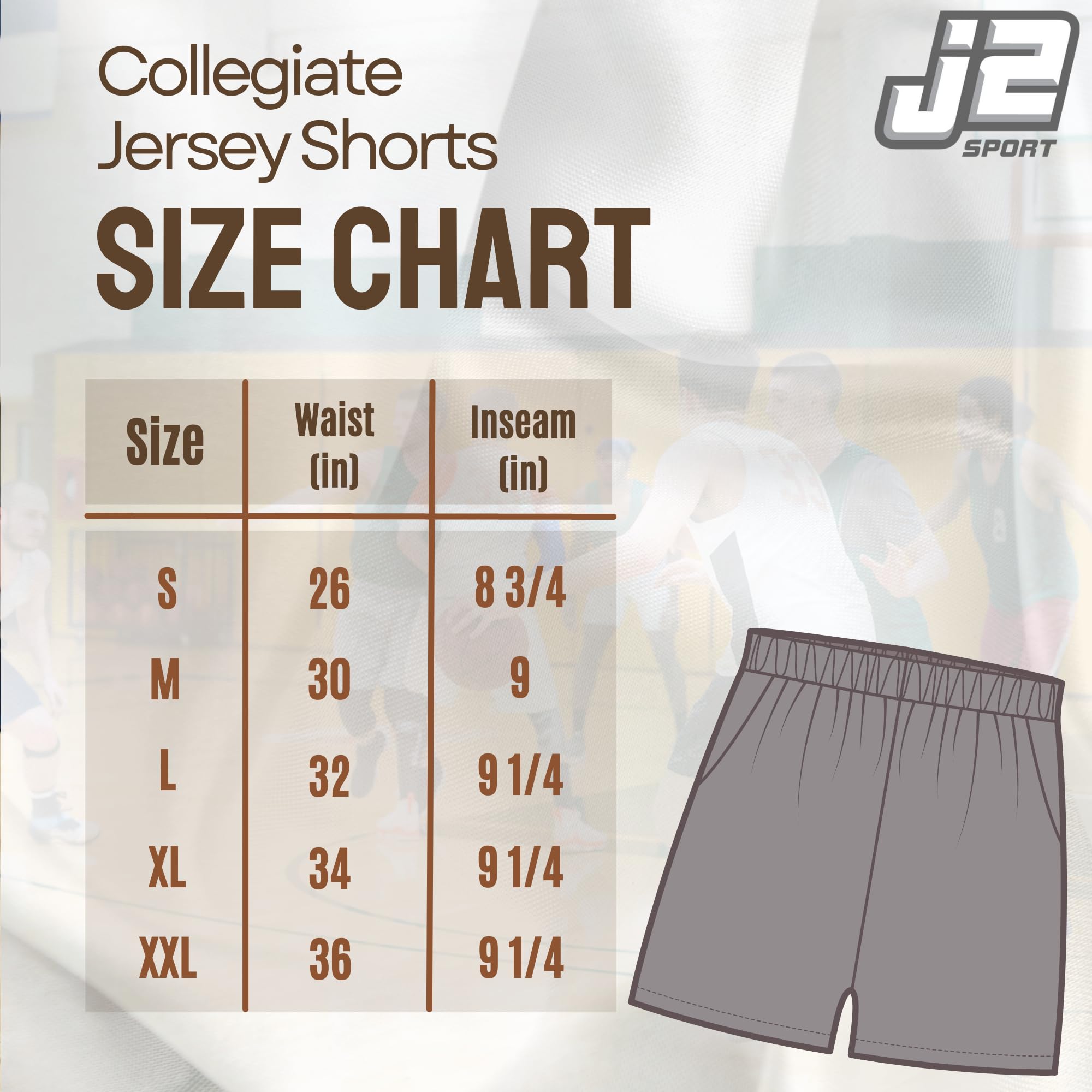 J2 Sport University of Michigan Shorts with Pocket, NCAA Cotton Wolverines Jersey Short, Grey