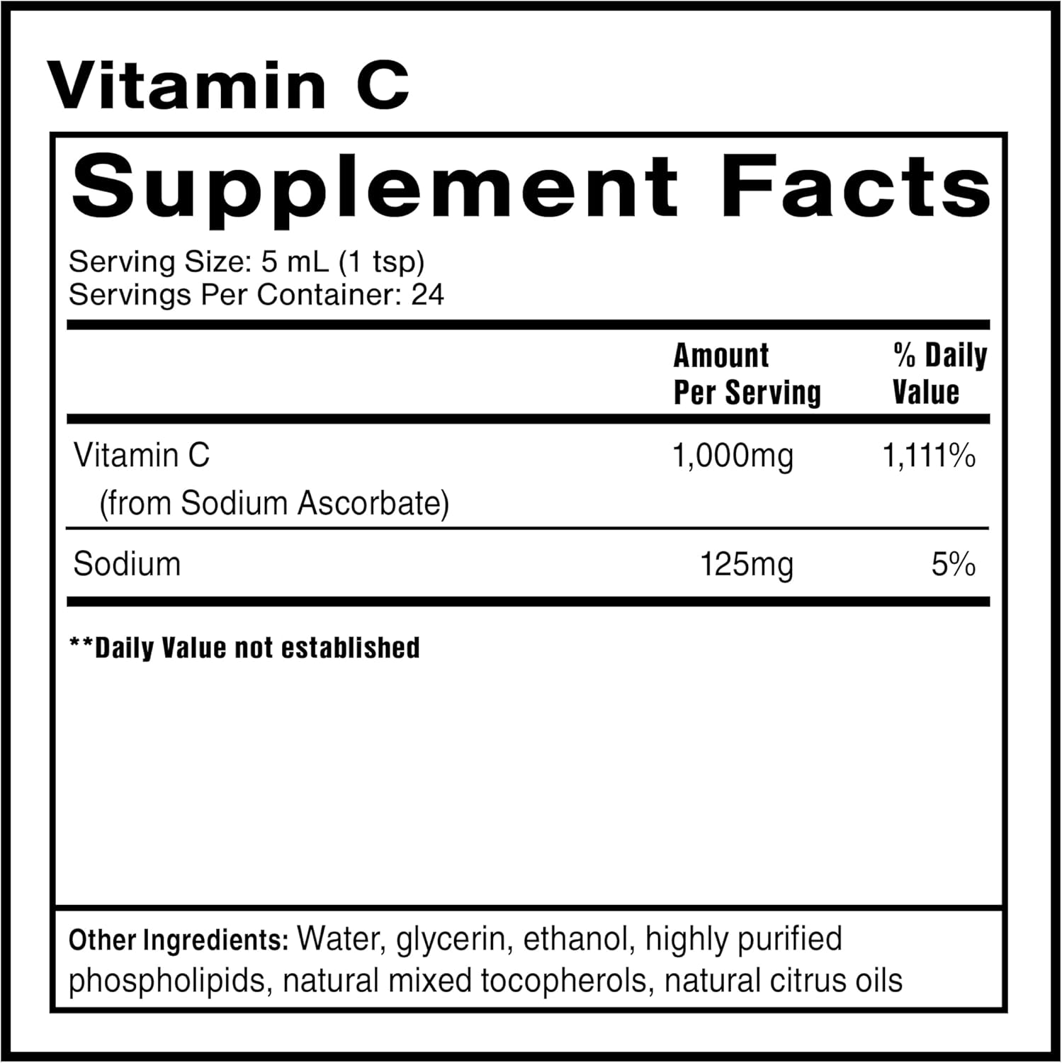 Quicksilver Scientific Liposomal Vitamin C - 1000mg Buffered Liquid Vitamin C Supplement - Immune + Antioxidant Support - Liposomes for Superior Absorption - Vegan + Non-GMO (4oz / 120ml)