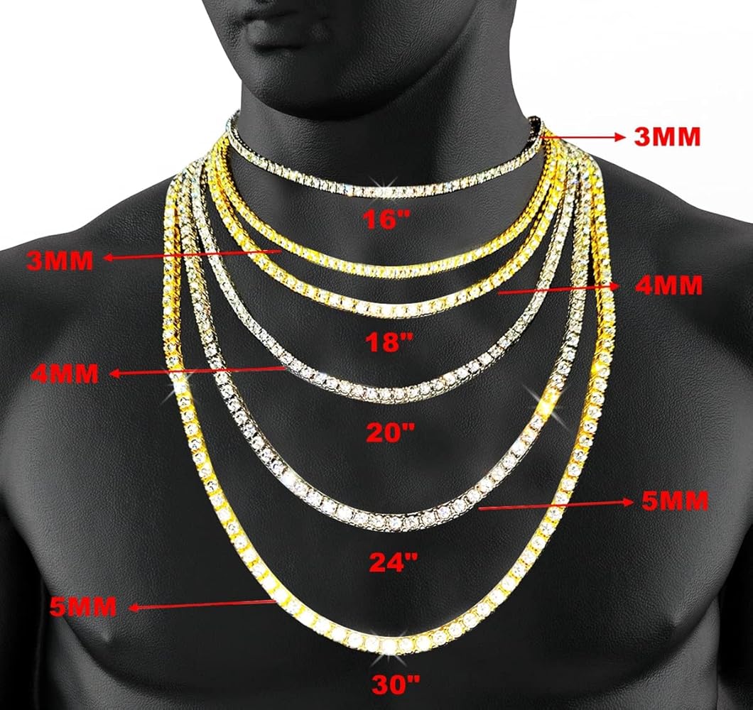 HELLOICE 10mm テニス チェーン クラスター 関税送料無料 Amazon.co.jp: HH BLING EMPIRE ゴールドシルバー アイスアウト