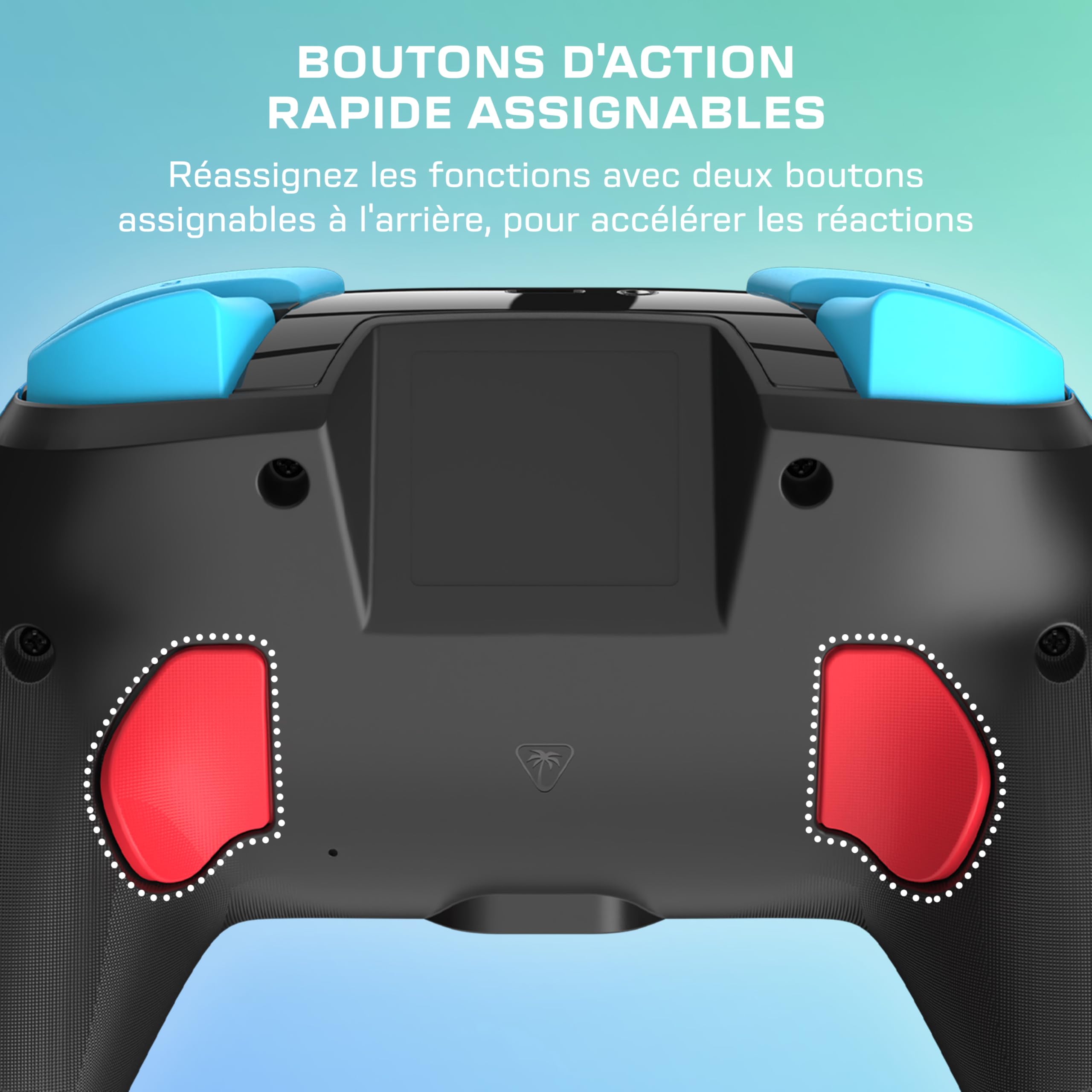 Turtle Beach Rematch Mario & Luigi manette sans fil sous licence officielle pour Nintendo Switch 2 avec batterie rechargeable, RGB e sticks TMR