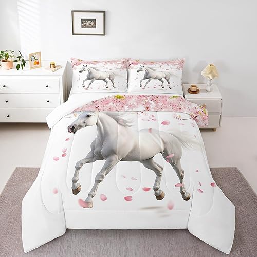 Miniatura 9 de Juego de edredón para niños y cámper tamaño Queen, ropa de cama de campamento feliz para decoración de caravana interior, ropa de cama rústica para