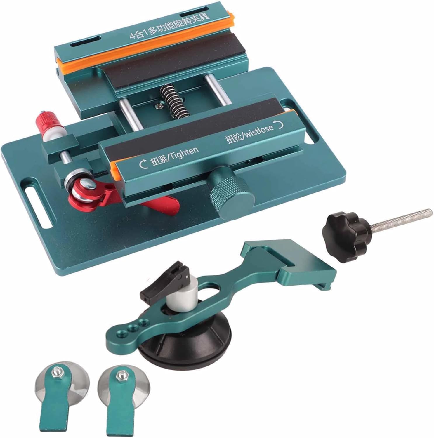 Diydeg LCD Screen Separator Machine with Suction Cup, Heating 360 Rotatable Phone Screen Opening Tool with Silicone Frame, Rear Cover Removal Tool Screen Fixing Clamp Cell Phone