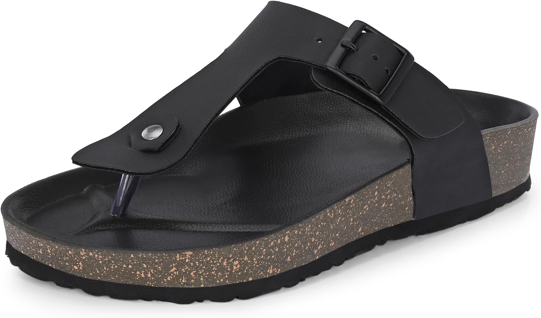 Sandals for Men | Berkin-Style Slip-On Casual Sandal with Open Toe Design | Comfortable PU Footbed, Arch Support & Lightweight On-Grip Sole for Outdoor Wear (7314)