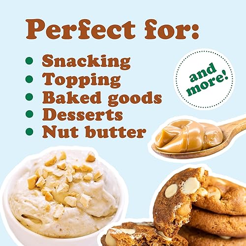 Miniatura 7 de Mitades y piezas de nueces de macadamia orgánica, 2 libras, sin OMG, crudas, sin cáscara, sin sal, kosher, veganas, a granel. Buena fuente de grasas