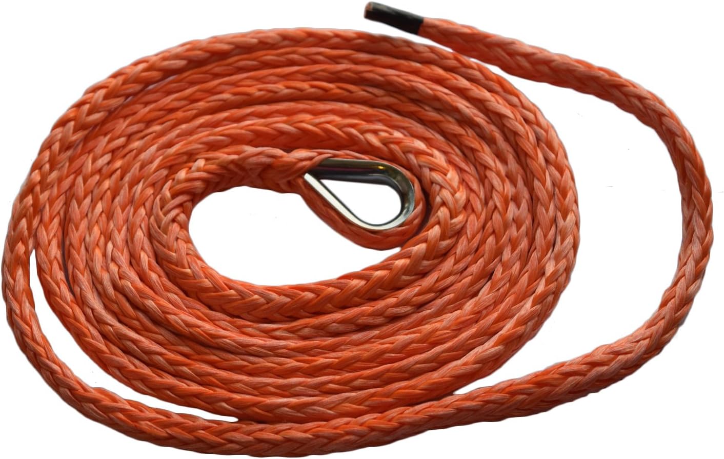 QIQU 1/4"*10ft ATV Snow Plow Lift Rope,Synthetic Winch Rope,Boat Winch Cable,Snow