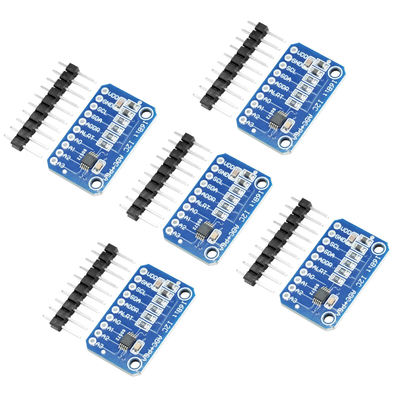 5PCS 16 bit 4 canali I2C IIC ADC PGA analogico digitale convertitore,analogico-digitale Modulo scheda di sviluppo con amplificatore a guadagno programmabile scheda di sviluppo del convertitore A