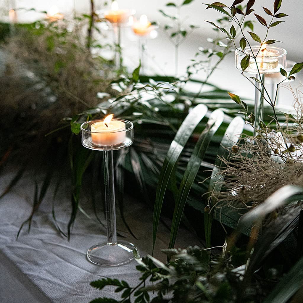 Kerzenständer 3-teiliges Set Kerzenständer Glas Romantische Kerzenhalter Hochzeit Tischrequisiten Candle Light Dinner Home Decoration Dekoration