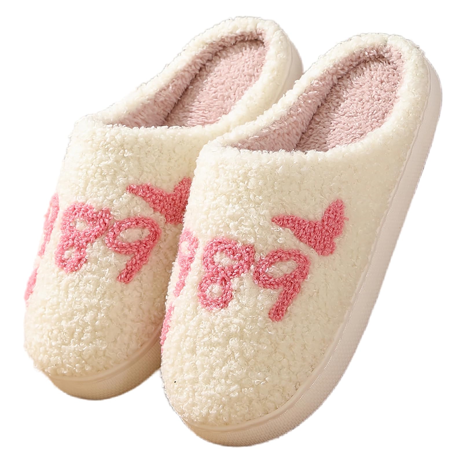 Meet Me at Midnight Slippers Lavender Haze Slippers Warm Fuzzy Slippers Cozy House Slippers for Women and Men