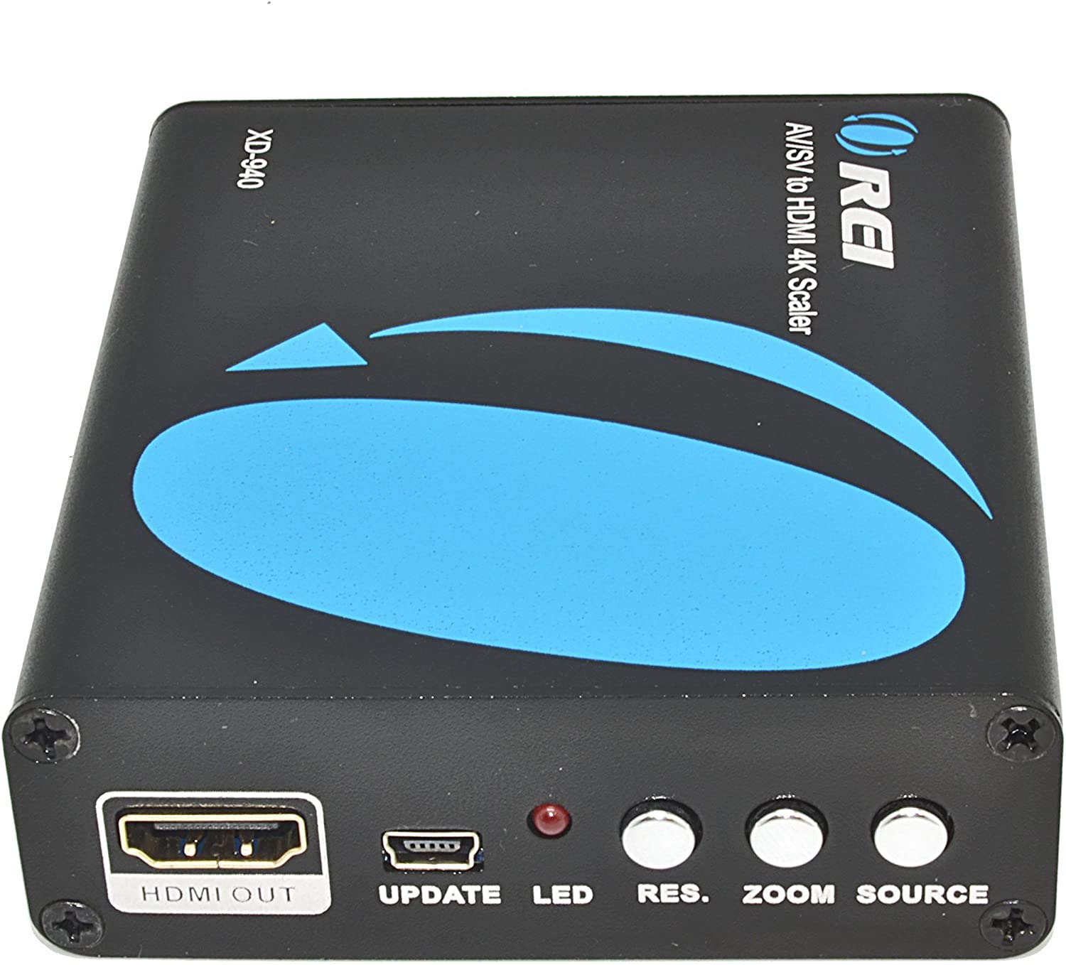 Orei XD-940 RCA/S-Video to NTSC 4K HDMI 50/60 Hz Multi-System Digital Audio Video Converter, Dual Voltage