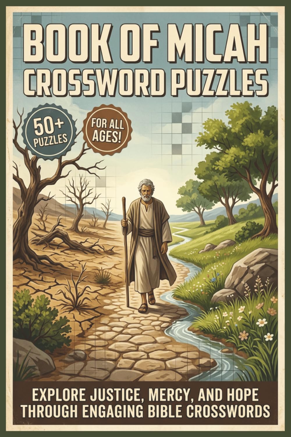 Book of Micah Crossword Puzzles | 50+ Puzzles | For All Ages!: Explore Justice, Mercy, and Hope Through Engaging Bible Crosswords