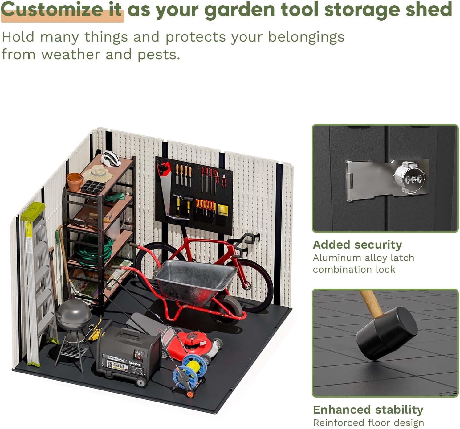 Patiowell 6x4 FT Plastic Outdoor Storage Shed, Resin Shed Perfect to Store Patio Furniture, GardenTools Bike Accessories, Beach Chairs and Lawn Mower,Light Grey Patiowell 6x4 FT Plastic Outdoor Storage Shed, Resin Shed Perfect to Store Patio Furniture, GardenTools Bike Accessories, Beach Chairs and Lawn Mower,Light Grey