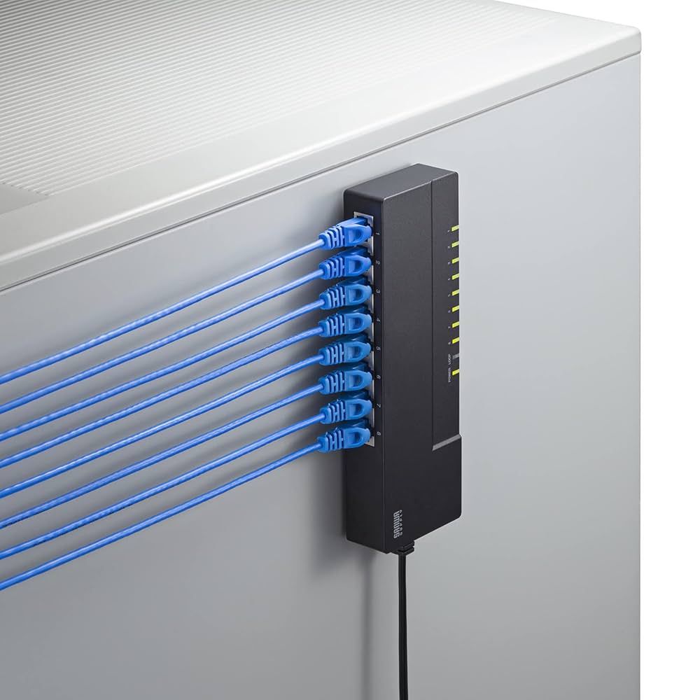 Amazon | サンワサプライ ギガビット対応 タップ型スイッチング