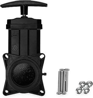 RV Replacement Waste Valve with Handle - Features Durable Plastic Handle & 1.5-Inch Diameter Valve Opening (39503)