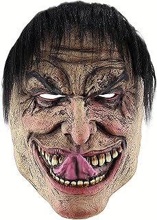 UNDIFY Halloween assustador homem máscara assustador palhaço máscara chapelaria grito máscara de terror máscara realista máscara de crânio máscara fantasma