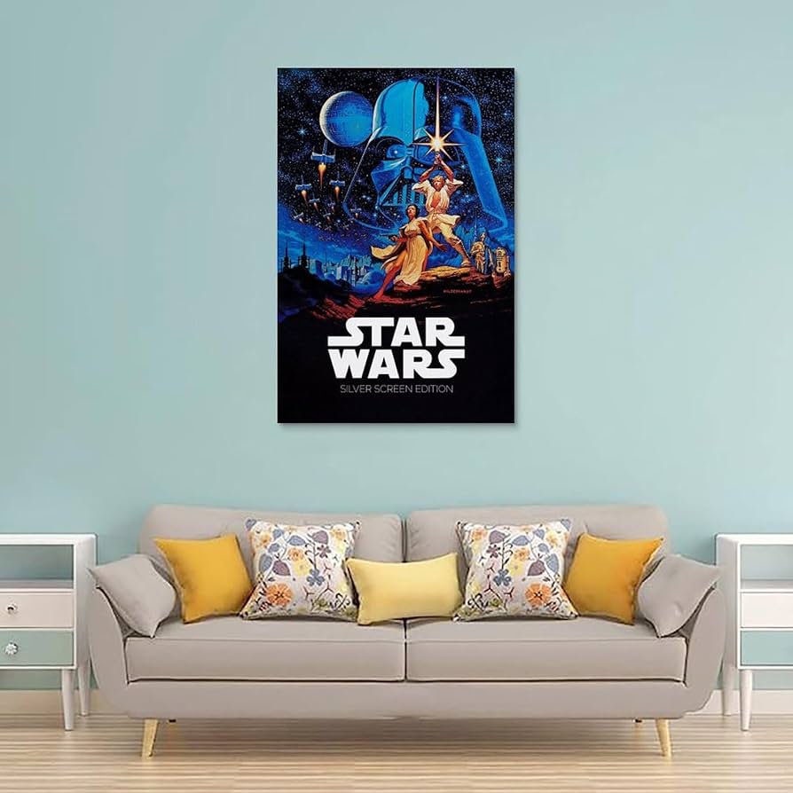 Amazon.co.jp: 1977スターウォーズ映画レトロ装飾ポスター