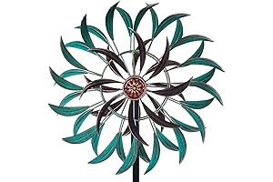 VEWOGARDEN 360° Outdoor Wind Spinner with Metal Stake for Patio, Lawn & Garden