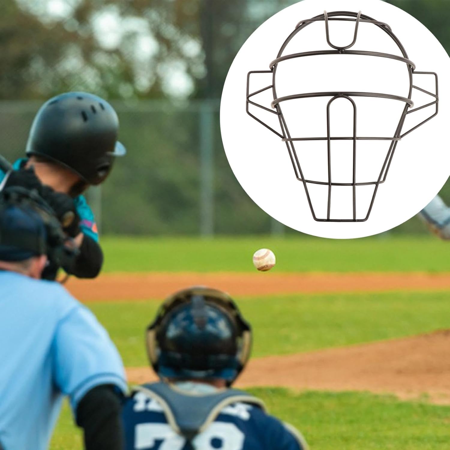 Baseball Wire Face Guard Ice Hockey Face Mask Hardware Metal Face Protector Softball Face Mask for Batting Sports Outdoor