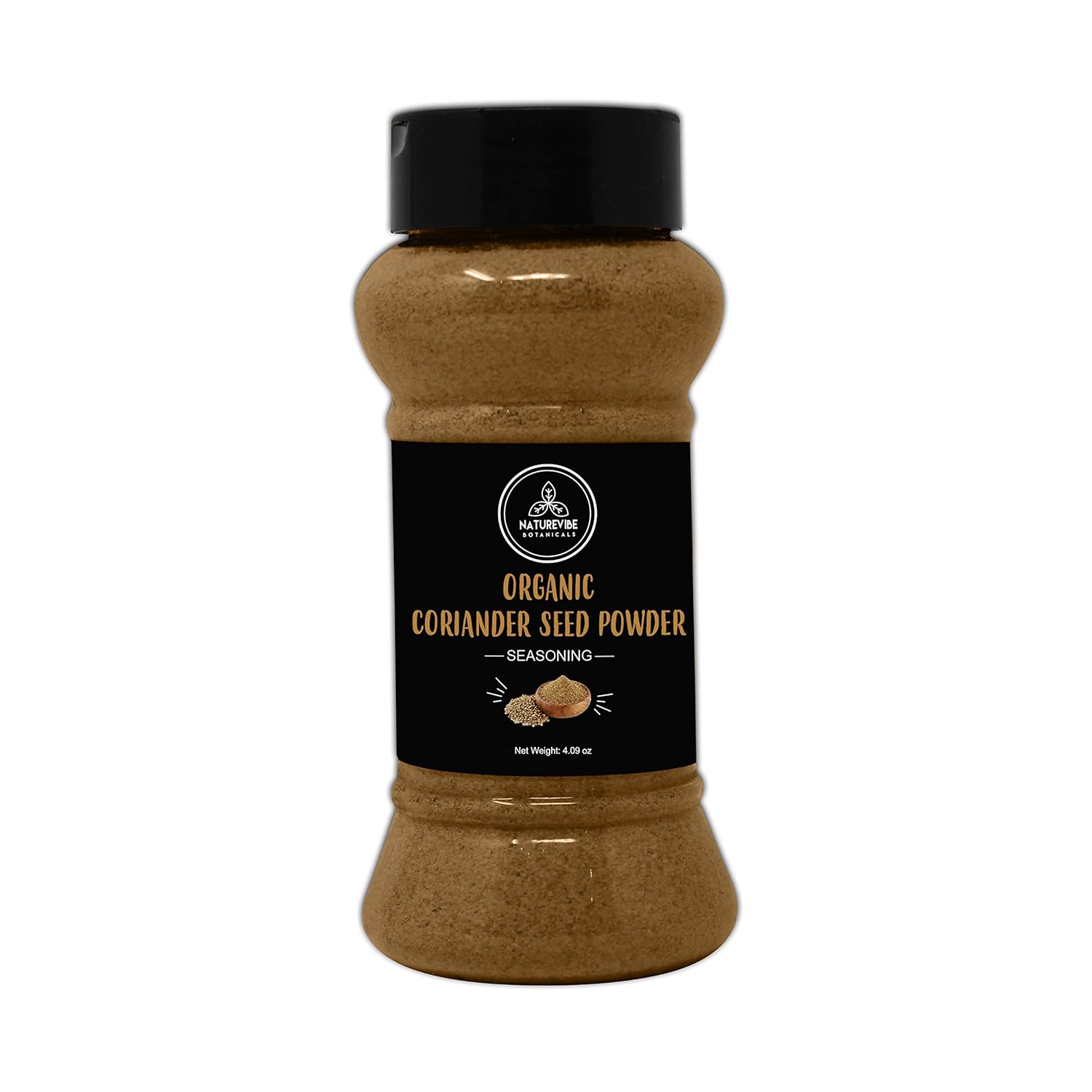 Naturevibe Botanicals Organic Coriander Seed Powder 4.09 ounces Coriandrum