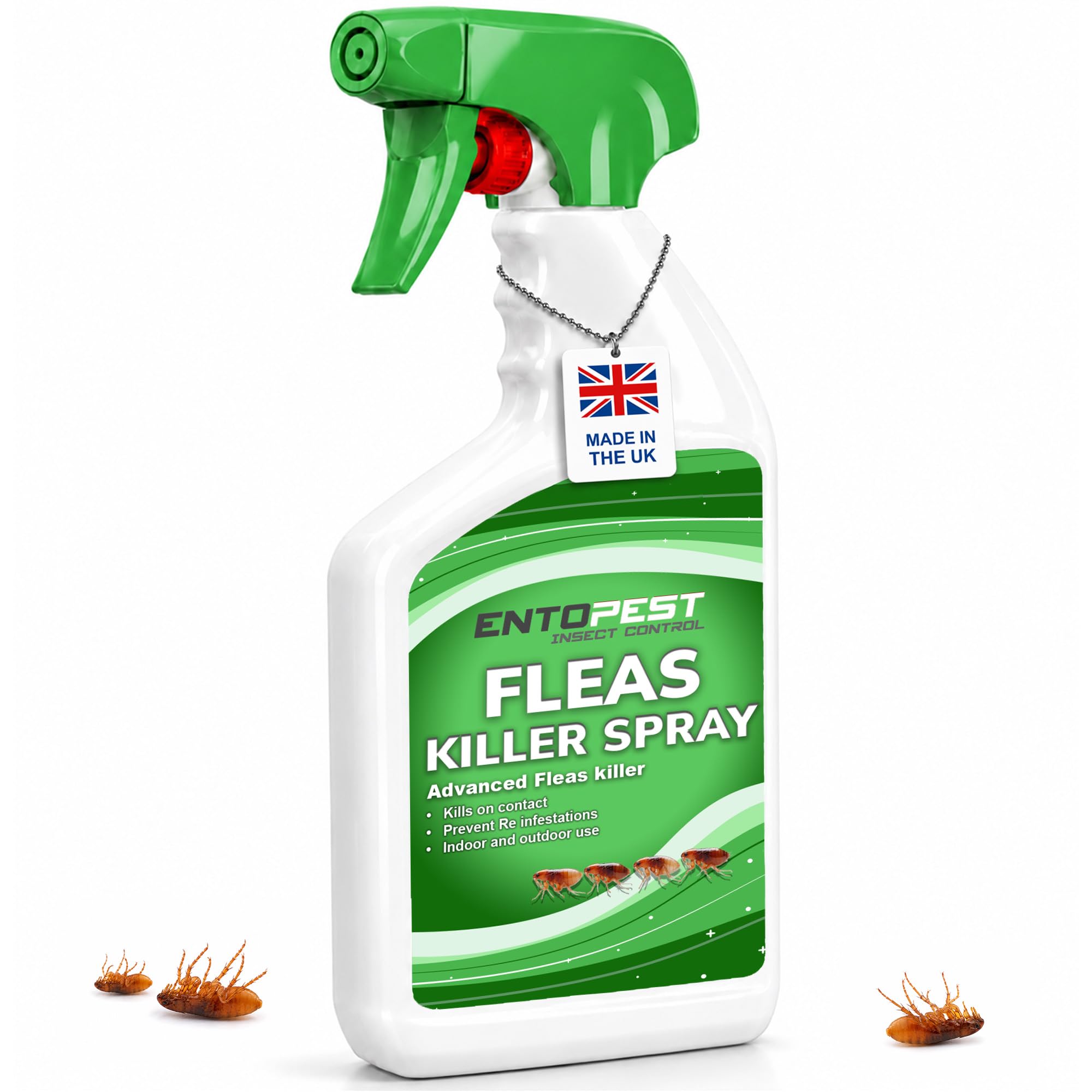 Entopest Fleas Killer Spray – Fast-Acting Insect Control Solution for Home, Garden, Patio & Indoor/Outdoor Use | Kills Fleas on Contact | Prevents Re-infestations | (500ml)