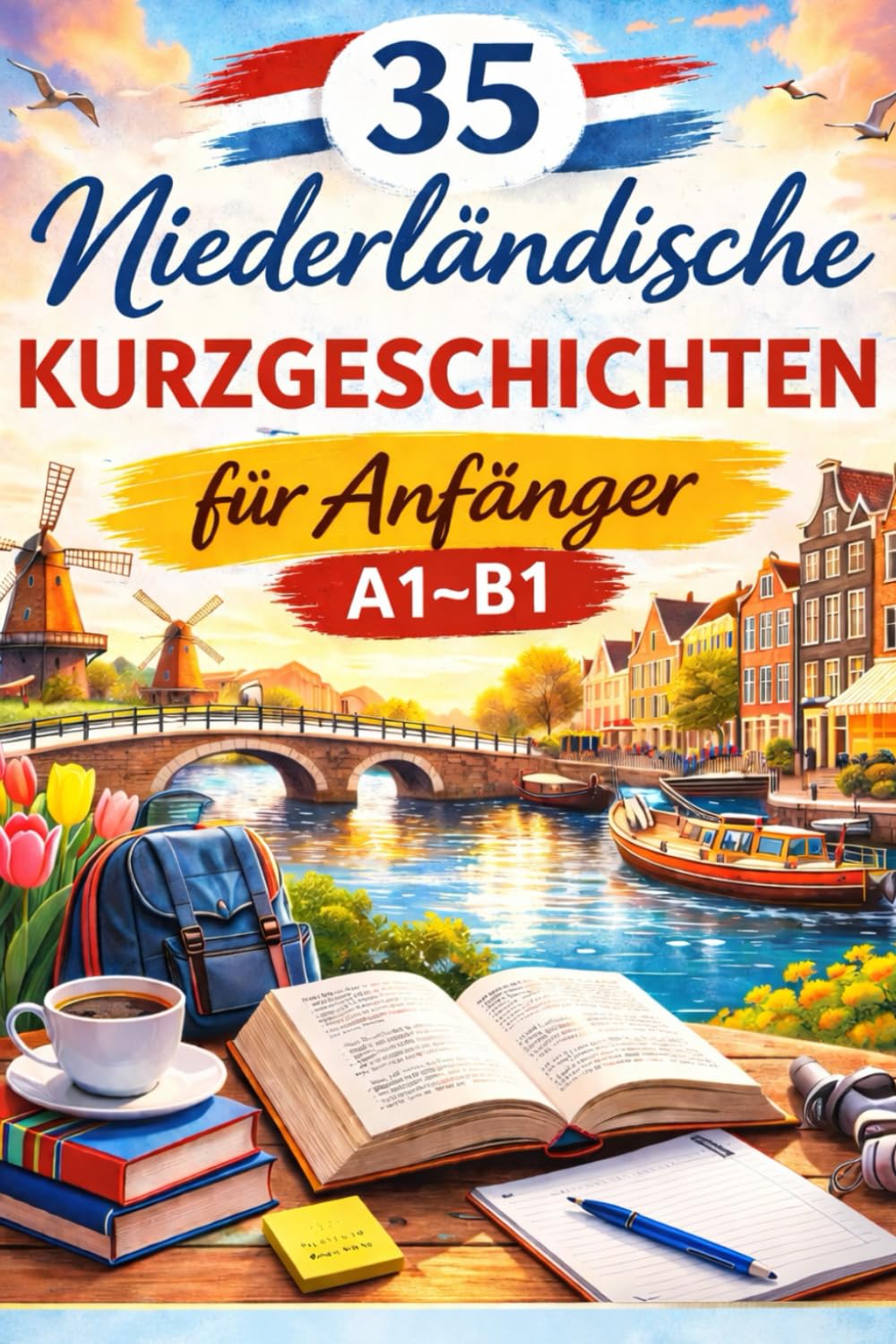 35 Niederländische Kurzgeschichten für Anfänger A1-B1: Niederländisch lernen mit 35 Kurzgeschichten Einfach lesen, natürlich verstehen – Niveau A1–B1