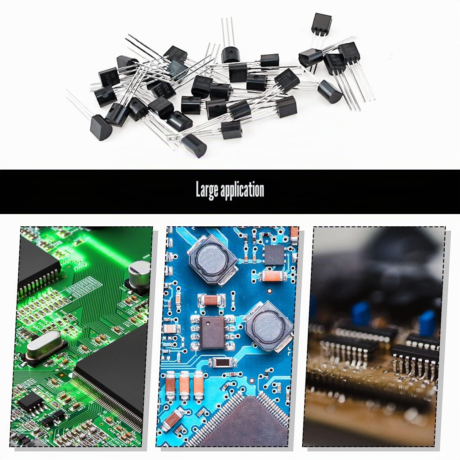 Transistor Kit PNP NPN 24Valeur 600Pcs Transistors BJT A1015 A733 C945 C1815 BC557 2N2907 2N3904 2N3906 2N5401 2N5551 S9012 S9013 S9014 S9015 S9018 BC327 BC337 BC517 BC547 BC548 2N2222 S8050 S8550