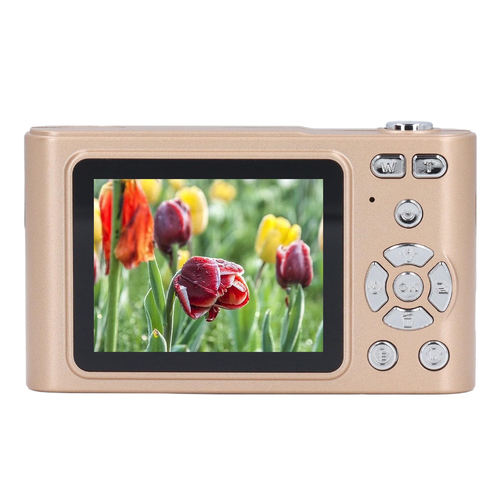 Aparat Cyfrowy, Aparat Dziecięcy FHD 4K z 16-krotnym Zoomem Przeciwwstrząsowym, Kompaktowy Przenośny Aparat 48 MP z Automatycznym Ustawianiem Ostrości, Mały Aparat Vintage ze