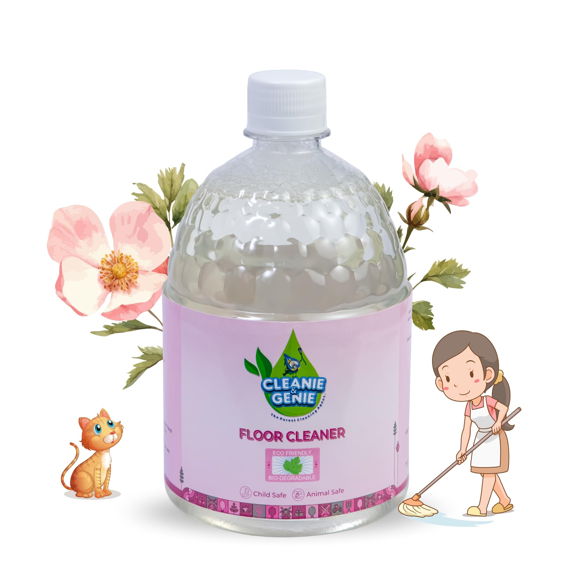 Cleanie & Genie Floor Cleaner Liquid | 750 ML | Eco-Friendly | Non-Toxic | Powerful Cleaning & Germ Protection | Antibacterial & Fresh Fragrance | Kills 99.9% Germs | Safe & Effective (B0DF81G4QT) Amazon Price History, Amazon Price Tracker