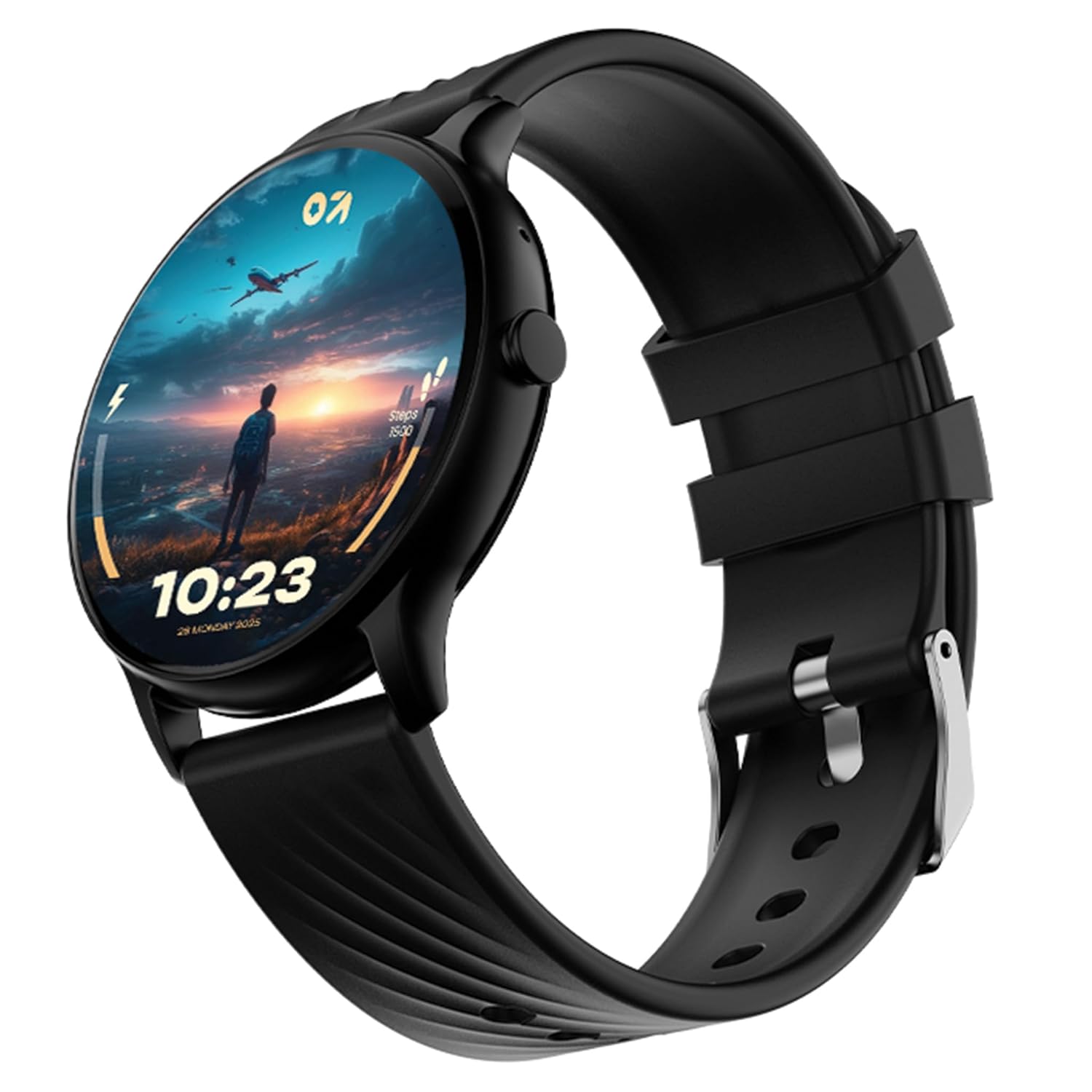 Boult GOBOULT (Formerly Newly Launched Dire Smartwatch 1.38” 2.5D Curved HD Display, 500 Nits Brightness, IP67, 250+ Watchfaces, 120+ Sports Modes, AI Voice Assistant, SpO2 Monitoring (Pure Black) Boult GOBOULT (Formerly Newly Launched Dire Smartwatch 1.38” 2.5D Curved HD Display, 500 Nits Brightness, IP67, 250+ Watchfaces, 120+ Sports Modes, AI Voice Assistant, SpO2 Monitoring (Pure Black)