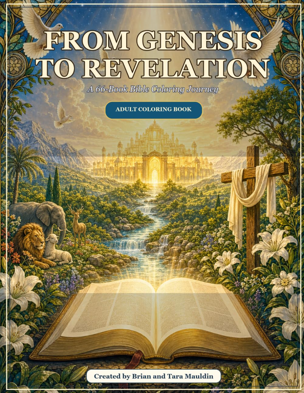 Genesis to Revelation: A 66-Book Bible Coloring Journey