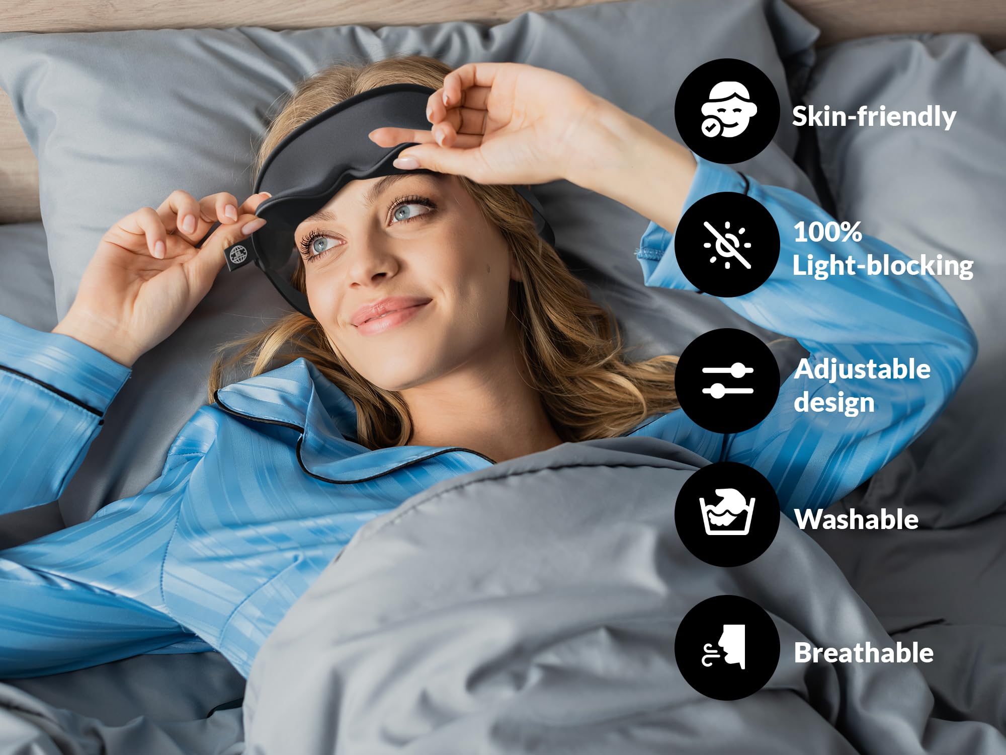 Antifaz para dormir 3D, máscara de dormir para hombres y mujeres, máscara de ojos moldeada cóncava para dormir, máscara de ojos suave y transpirable para extensiones de pestañas