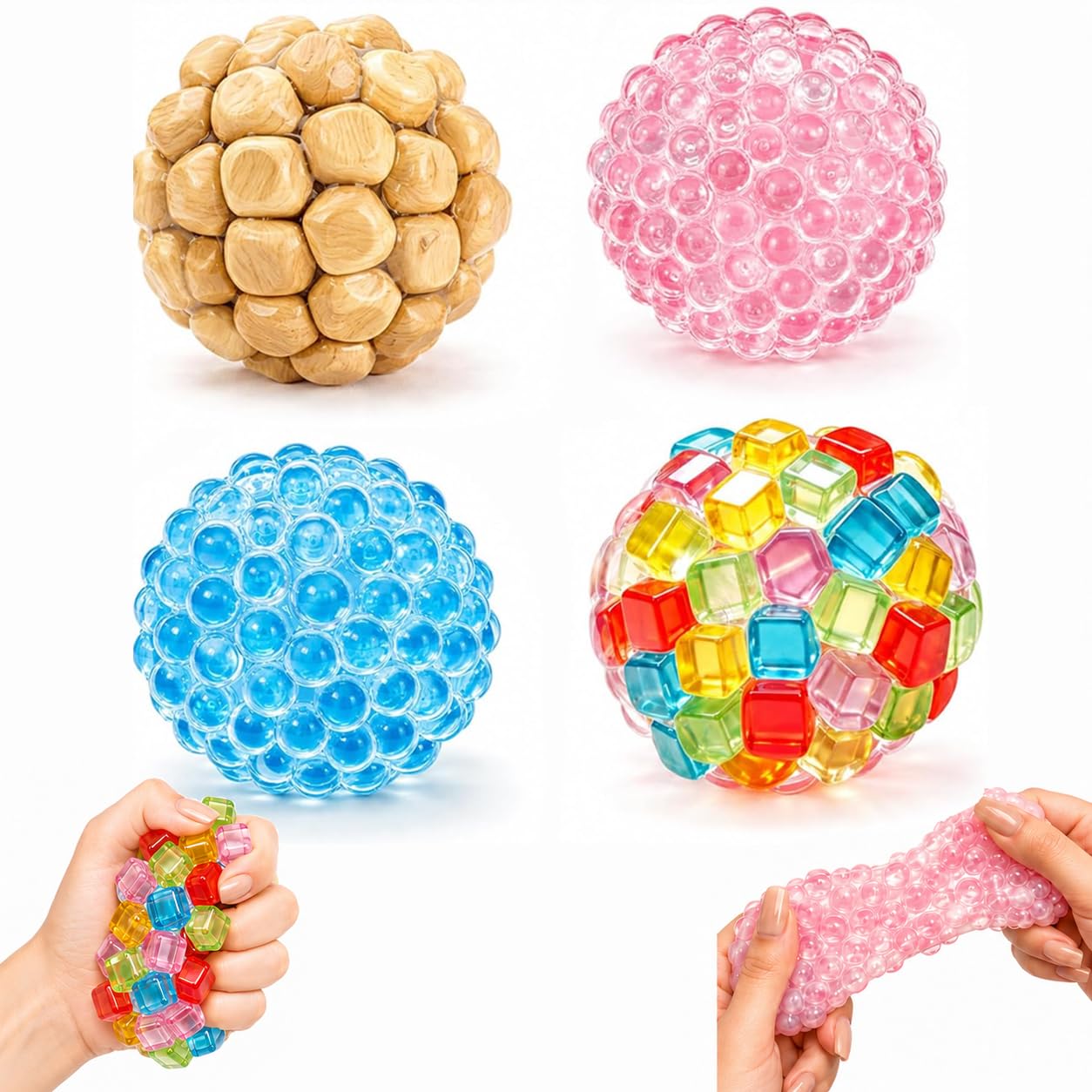 Photo 1 of Generic Crunchy Squishy Stress Ball 4-Pack