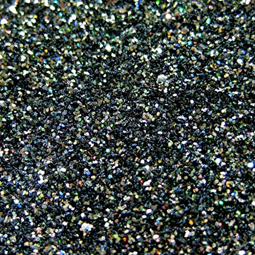 25g Black Magic 0.008 Black Holographic Micro Metal Flake - Solvent Resistant Glitter | Auto Paint | Epoxy Resin Glitter | DIY Arts Crafts